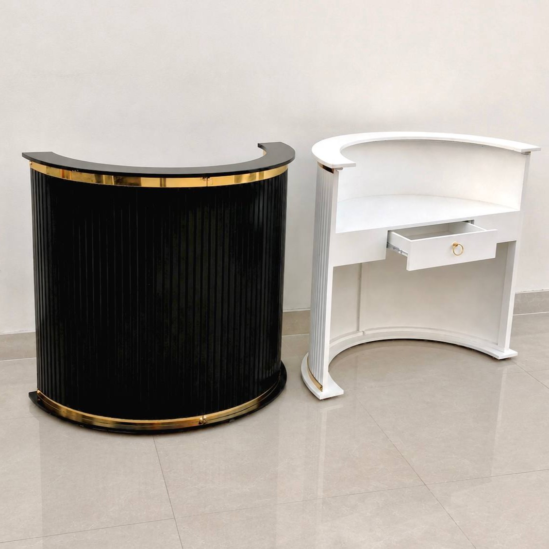 میز کانتر پذیرش مدل منحنی